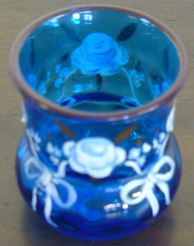 Antique Victorian Thumbprint Toothpick Holder