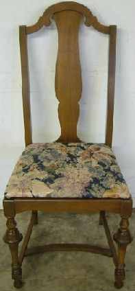 Antique Walnut William Mary Dining Chair