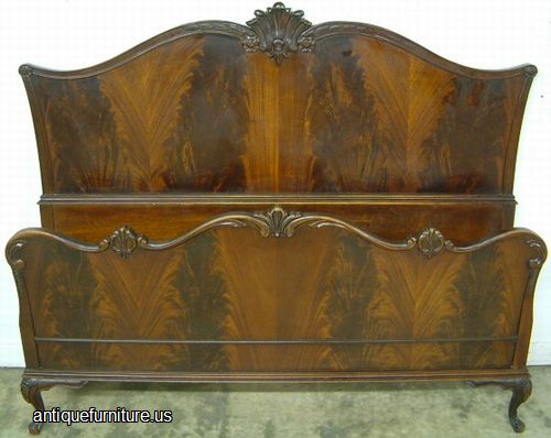 Antique Flame Mahogany Bed