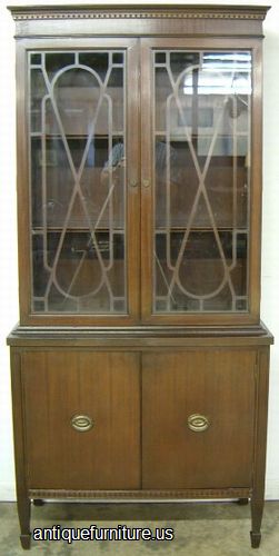 Antique Mahogany China Cabinet