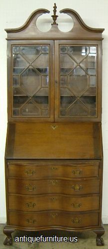 Antique Mahogany Governor Winthrop Desk