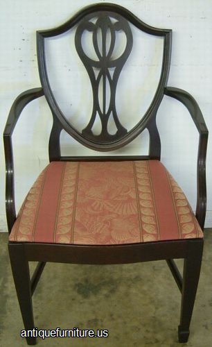 Antique Mahogany Shieldback Dining Chair