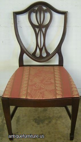 Antique Mahogany Shieldback Dining Chair