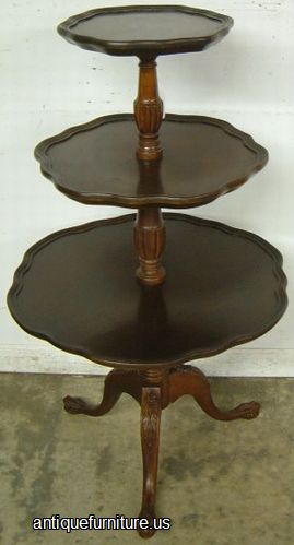 Antique Mahogany Tier Table