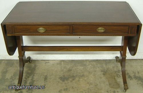 Antique Mahogany Drop Leaf Server