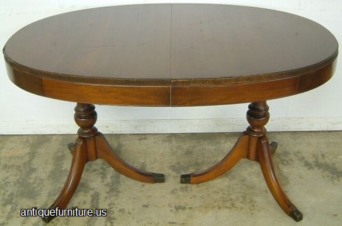 Antique Oval Mahogany Dining Table