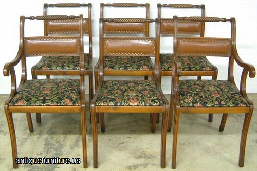 Antique Set Mahogany Dining Chairs