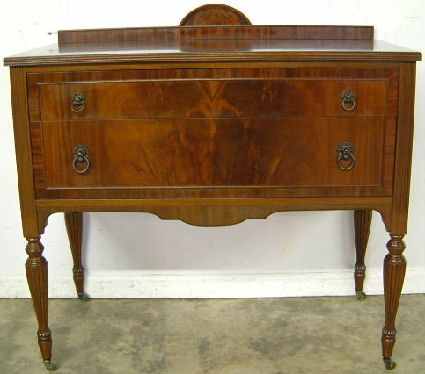Antique Flame Mahogany Server