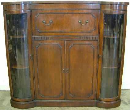 Antique Mahogany Console Bookcase