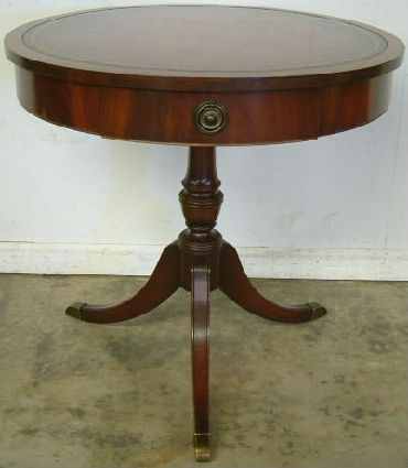 Antique Mahogany Drum Table