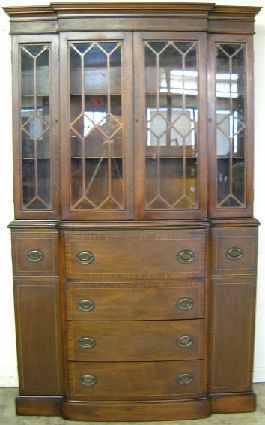 Antique Mahogany Maddox Breakfront