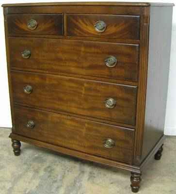 Antique Flame Mahogany Chest