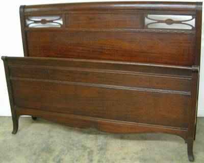 Antique Mahogany Bed