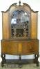  Burl Walnut China Cabinet 