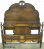  Burl Walnut Twin Bed 