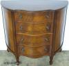  Flame Mahogany Demilune Console 