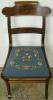  Flame Mahogany Needlepoint Chair 