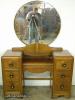Burl Walnut Art Deco Vanity Burl Walnut Art Deco Vanity