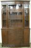  Mahogany Curved Glass China Cabinet 