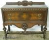  Ornate Burl Walnut Server 