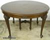  Queen Ann Round Walnut Dining Room Table 
