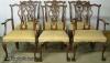  Set Romweber Mahogany Ball Claw Dining Chairs 