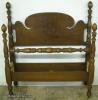  Burl Walnut Twin Bed 