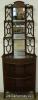  Mahogany Mirrored Curio Shelf 