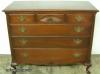  Mahogany Queen Ann Shell Carved Dresser 