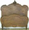  Ornate French Walnut Bed 