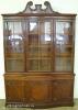  Ornate Mahogany China Cabinet 