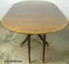  Oval Mahogany Banded Inlay Dining Table 