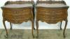  Pair Ornate French Nightstands 