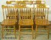  Set Paint Decorated Dining Chairs 
