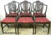 Mahogany Shield Back Dining Chairs Mahogany Shield Back Dining Chairs
