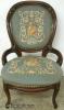 Victorian Needlepoint Palor Chair Victorian Needlepoint Palor Chair