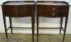 Pair Flame Mahogany Night Stands Pair Flame Mahogany Night Stands