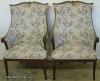 Pair Mahogany Fireside Chairs Pair Mahogany Fireside Chairs