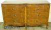  French Burl Walnut Dresser 