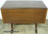  Mahogany Banded Inlay Drop Leaf Table 
