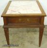  Mahogany Marble Top Lamp Table 