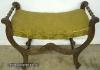  Ornate Oak Vanity Bench 
