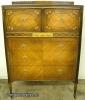  Paint Decorated Walnut Chest 