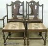  Set Walnut Dining Chairs 