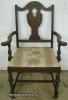  Walnut Dining Chair With Arms 