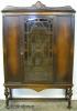  Burl Walnut China Cabinet 