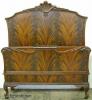  Flame Mahogany French Style Twin Bed 