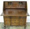  Maddox Mahogany Block Front Ball Claw Desk 