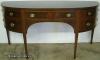  Mahogany Banded Inlay Demilune Sideboard 