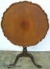  Ornate Mahogany Claw Foot Tilt Top Table 